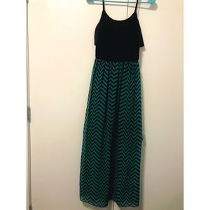 Black and Green summer dress